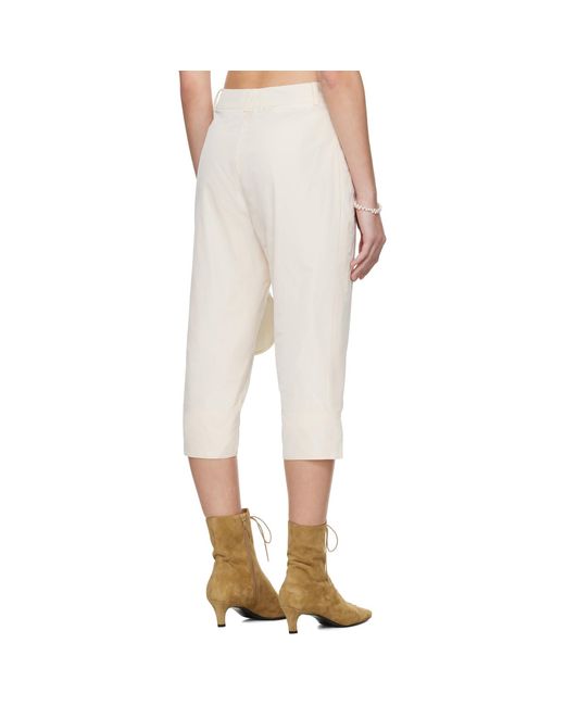 Renaissance Renaissance White Ssense Exclusive Bridal Capsule Capri Leggings