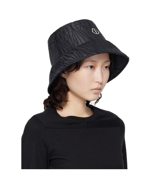 Rick Owens Black Moncler + Bucket Hat