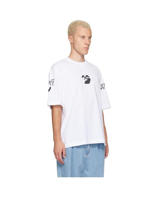Off-White c/o Virgil Abloh White Swimming Logo Skate T-Shirt for men