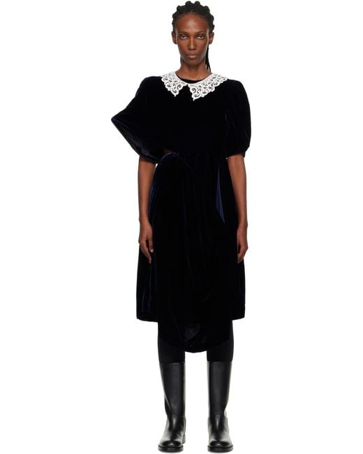 Junya Watanabe Black Angular Midi Dress