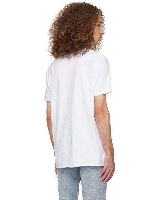 Ksubi White Seeing Lines T-shirt for men
