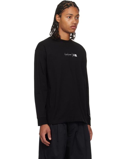 Yohji Yamamoto Black New Era Edition Long Sleeve T-shirt for men