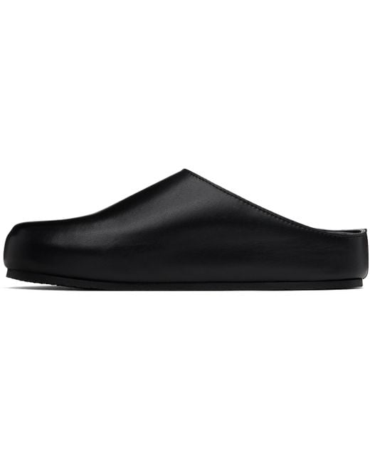 Studio Nicholson Black Wearing Slip-On Loafers