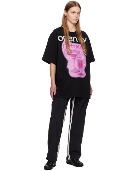 OPEN YY Black Ssense Exclusive Drawstring Lounge Pants