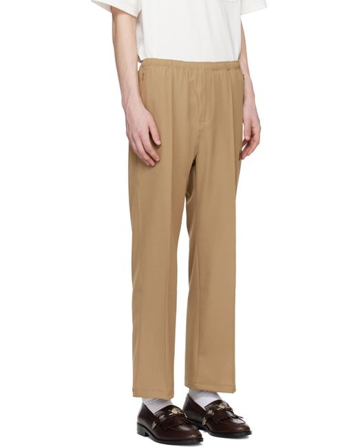 Pantalon de survêtement brun clair à cordon coulissant Needles pour homme en coloris Natural