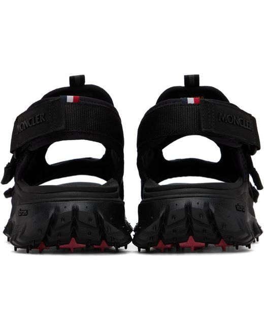 Sandales noires à plateforme Moncler pour homme en coloris Black