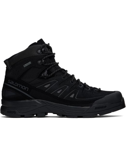 Salomon Black X-Alp Mid Leather Gore-Tex Boots for men