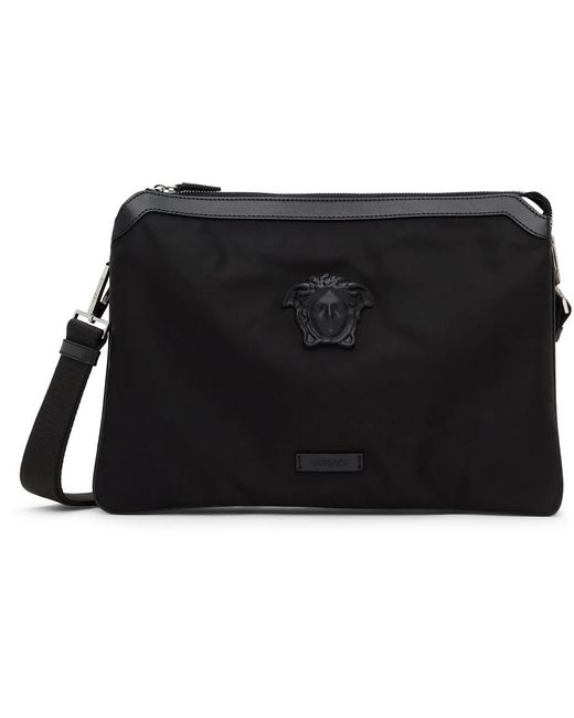 Versace Synthetic Medusa Messenger Bag in Black for Men Lyst
