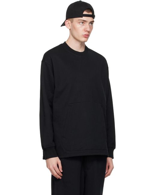 Y-3 Black Pocket Sweatshirt for men