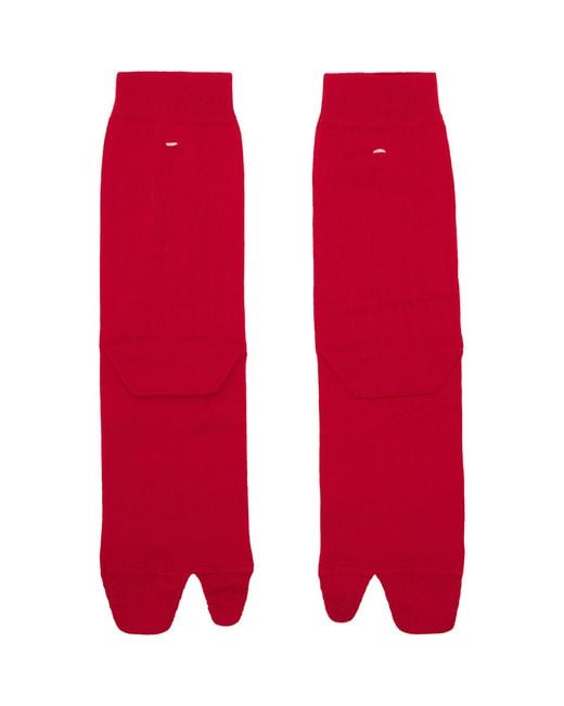Maison Margiela Red Tabi Socks