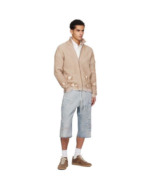 MM6 by Maison Margiela Multicolor Ribbed Knit Jacket for men