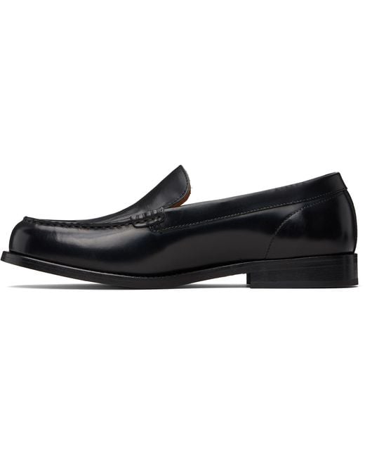 A.P.C. Black Moc Loafers for men