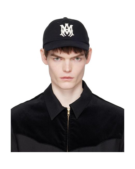 Amiri Black Ma Dad Cap for men