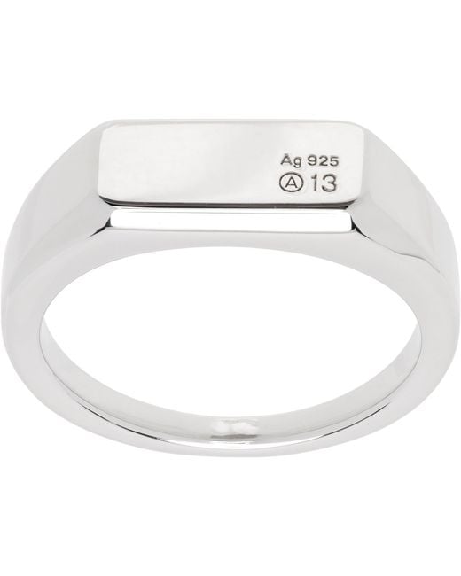 NUMBERING White #7401 Ring for men