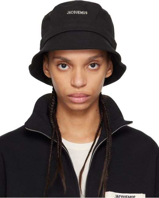 Jacquemus Black Les Classiques 'The Gadjo' Bucket Hat