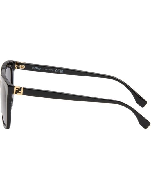 Fendi Black Square Sunglasses