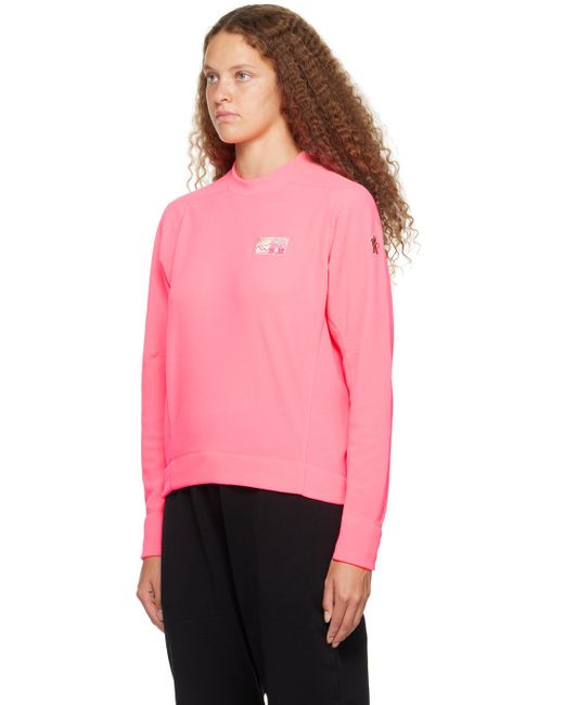 3 MONCLER GRENOBLE Pink Mountain Sweatshirt