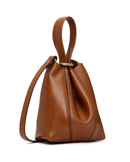 Chloé Brown Tan Small Spin' Tote