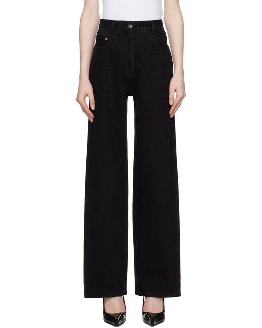 Beaufille Black Elipse Wide Leg Jeans