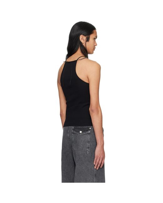Dion Lee Black Barball Tank Top for men