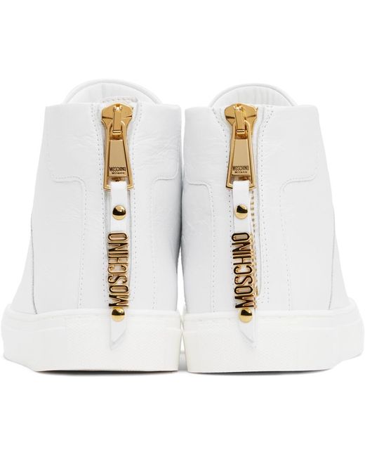 Moschino Black White High-top Sneakers for men