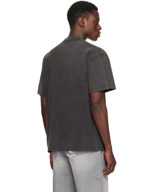 T-shirt psychic gris 032c pour homme en coloris Black