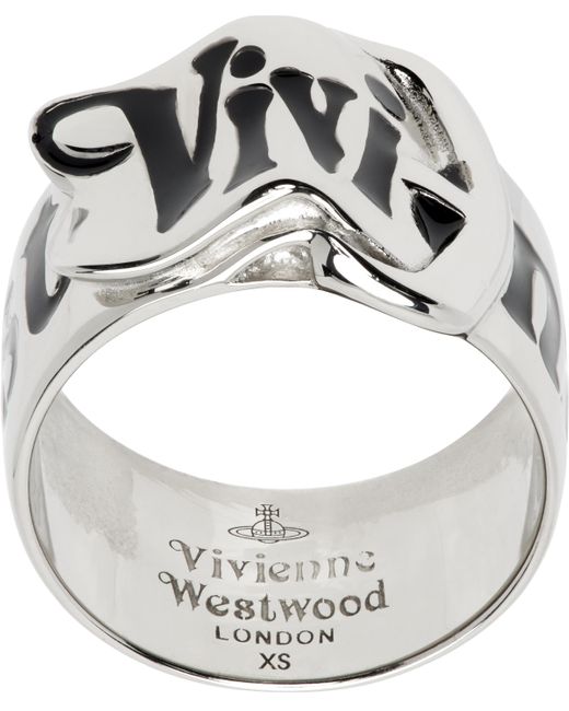 メンズ Vivienne Westwood シルバー Belt リング Metallic