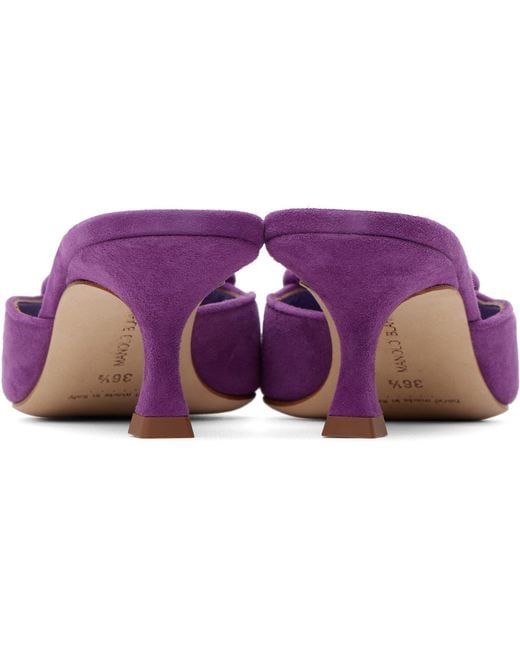 Manolo Blahnik Purple Maysale Heels