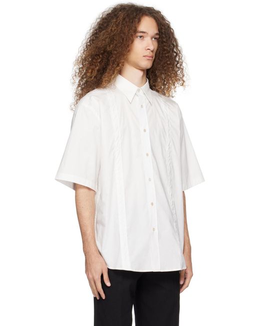 Acne White Button-up Shirt for men