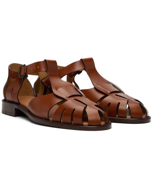 Hereu Black Pesca Sandals for men
