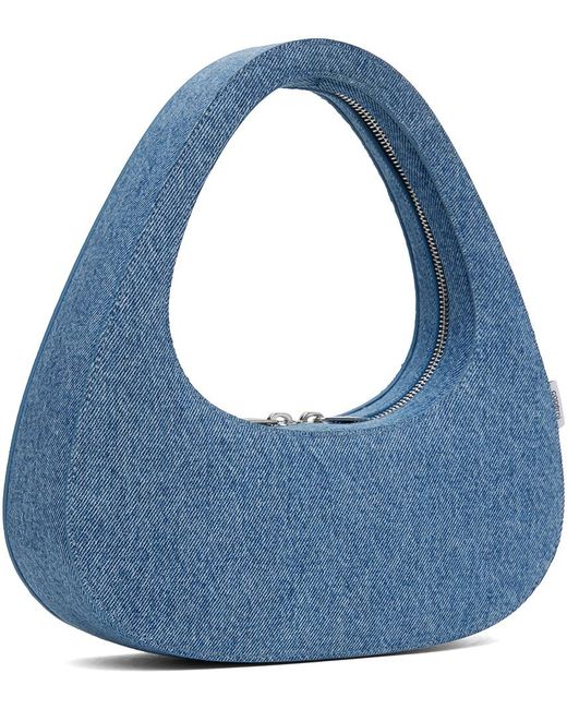 Coperni Blue Baguette Swipe Bag