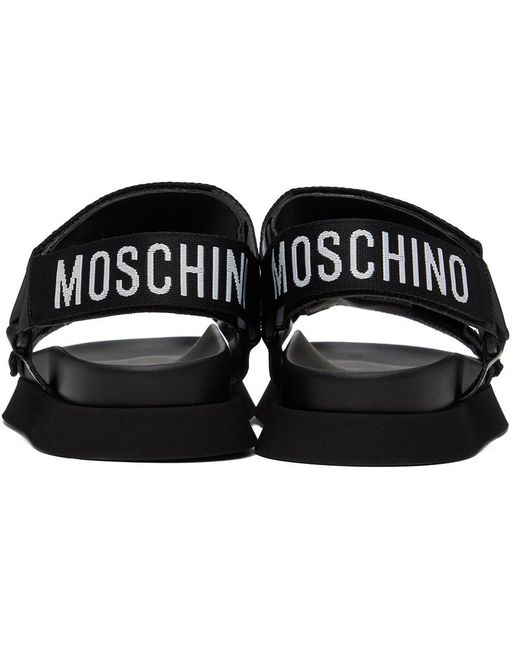 Moschino ロゴ サンダル Black