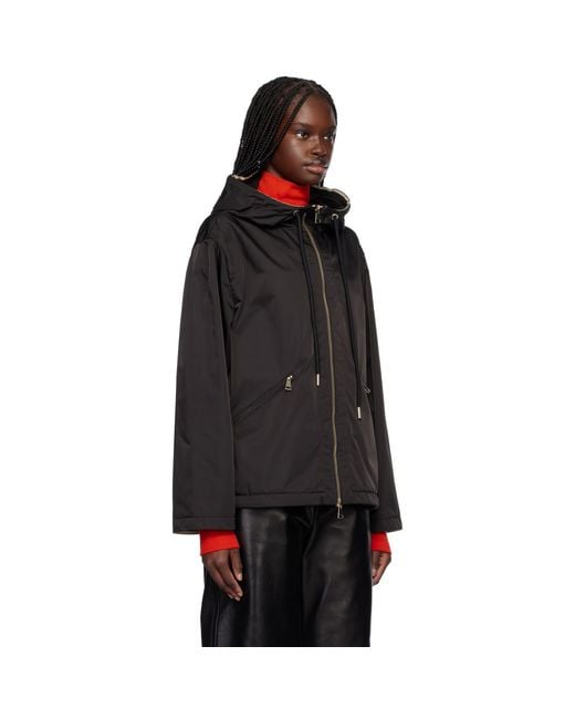 Moncler Black Cassiopea Hooded Jacket