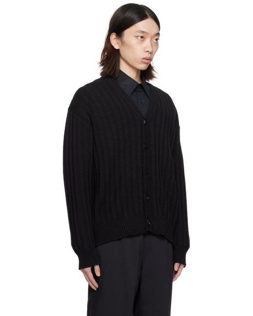 Cardigan noir à col en y Wooyoungmi pour homme en coloris Black
