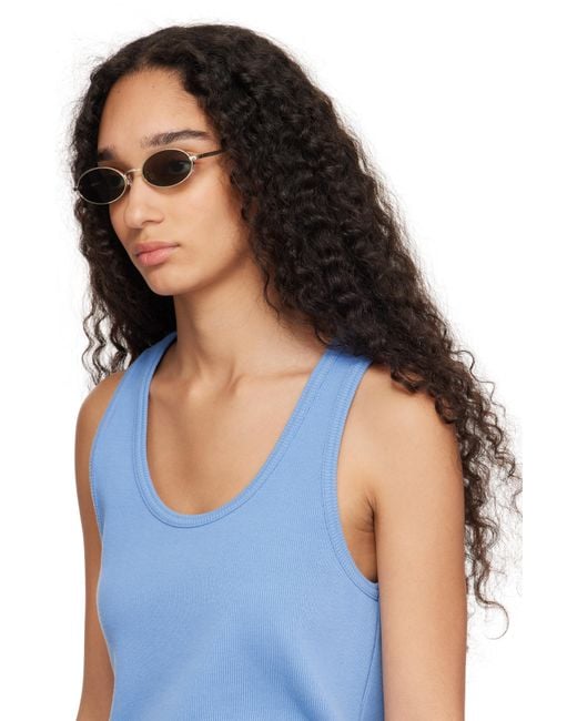 Le Specs ゴールド Love Train サングラス Black