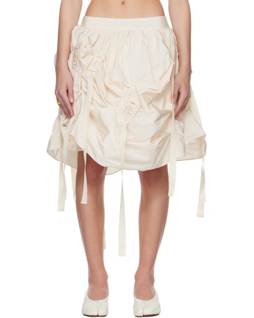 Renaissance Renaissance Natural Ssense Exclusive Bridal Capsule Versailles Midi Skirt