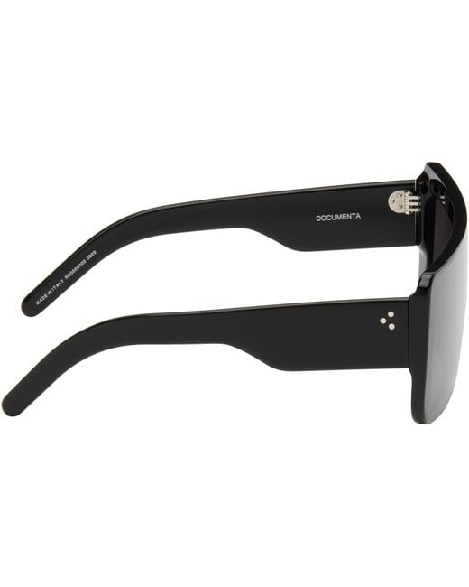 Rick Owens Gray Tower Documenta Sunglasses for men
