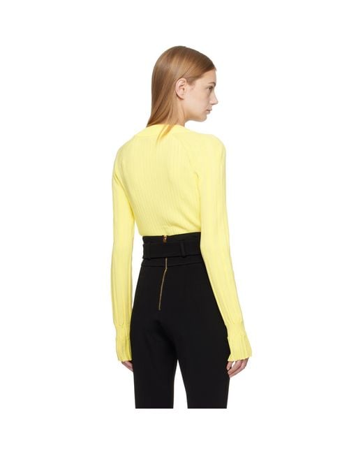 Balmain Black Buttoned V-Neck Light Knit Cardigan