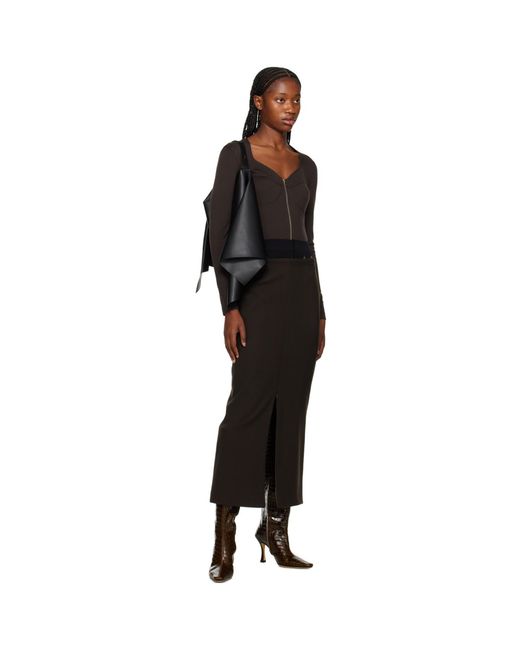 Staud Black Brown Cami Boots