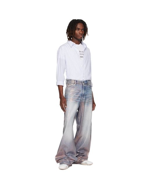 Acne Black Loose Glitter 1981 Jeans for men