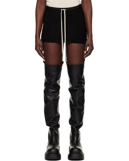 Rick Owens Black Hollywood Bud Shorts