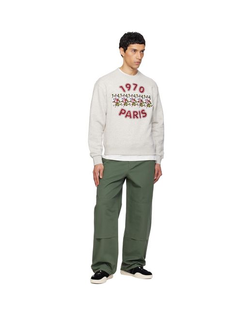 KENZO Multicolor Paris Wild Tiger' Embroidered Sweatshirt for men