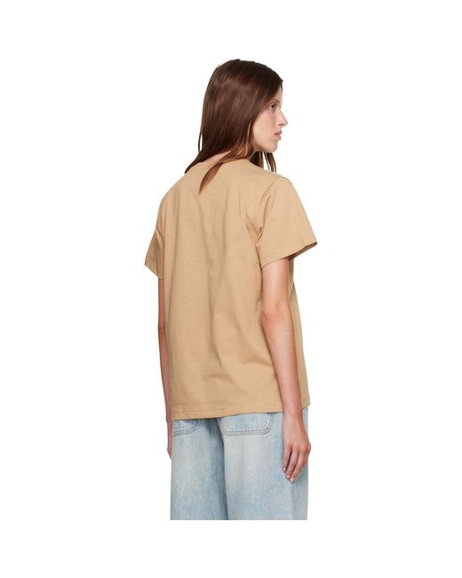 Ganni Multicolor Basic Cotton Jersey Western Boot T-Shirt
