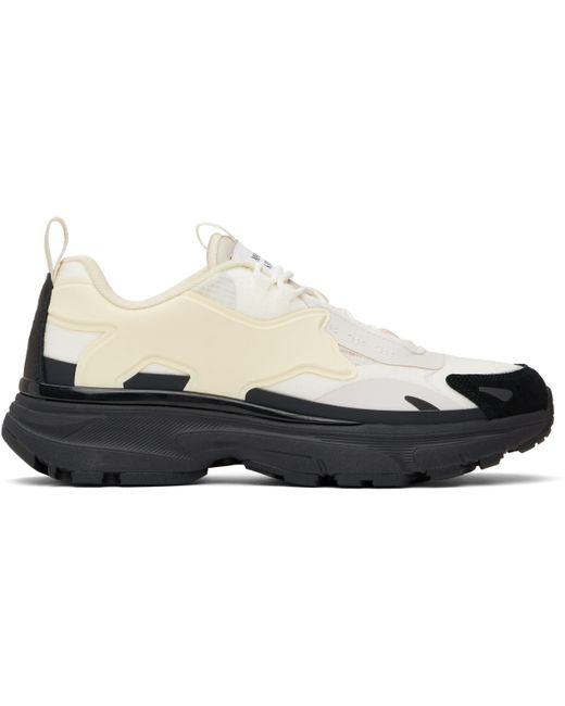 メンズ Maison Kitsuné オフホワイト＆ブラック Sora スニーカー Black