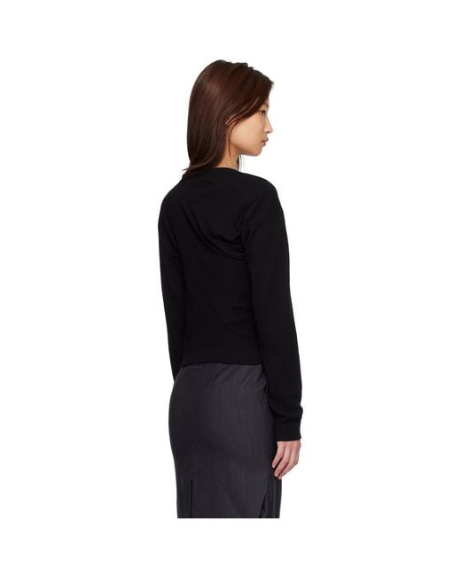 Vivienne Westwood Black Long Sleeve Hebo Top