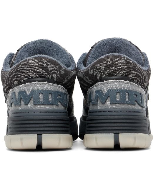 Amiri Black Bandana Jacquard Ma-1 Sneakers for men
