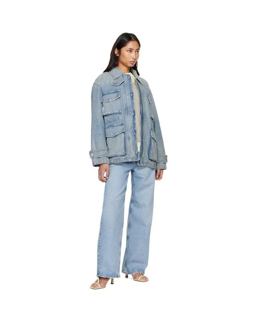 Agolde Blue Aubrey Denim Jacket