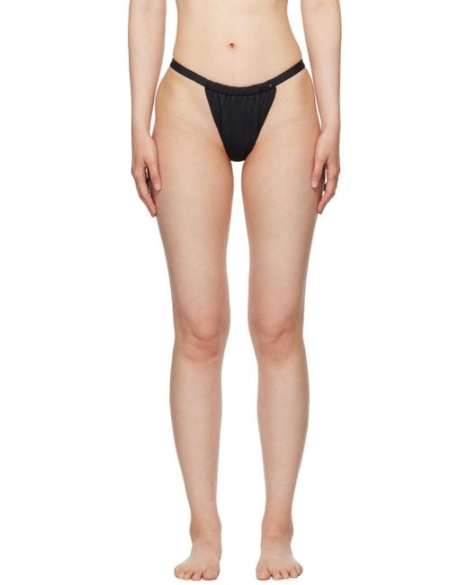 Anine Bing Black Milani Bikini Bottom