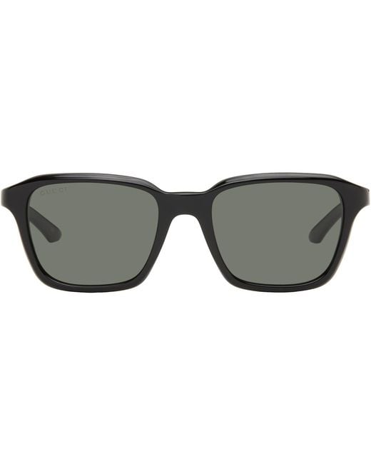 Gucci Black Institutional Logo Sunglasses for men