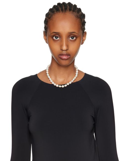 Sophie Buhai Metallic Simple Baroque Necklace